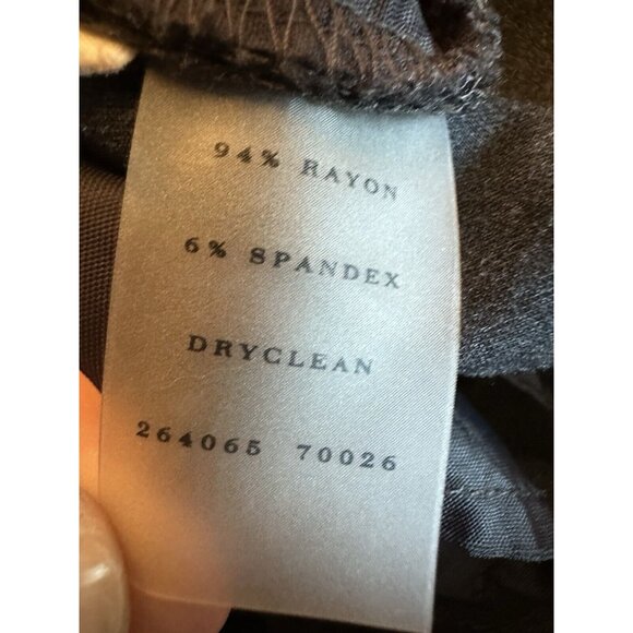 Ann Taylor All-Season Dark Gray Dress Slacks Pants Sz 8 Wide Leg - Picture 3 of 9